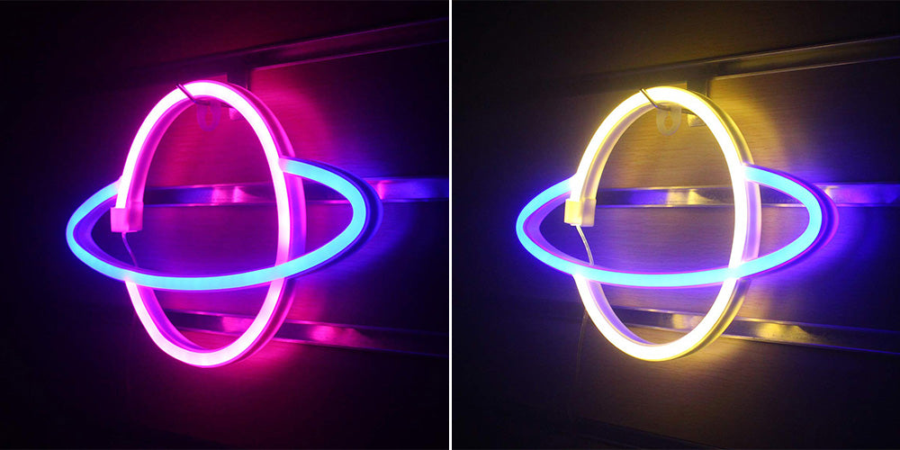 Planet Led Neon Luminaria de Parede