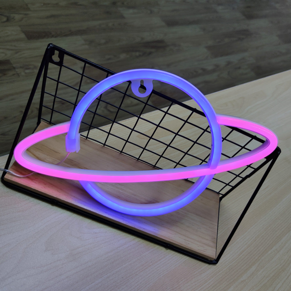 Planet Led Neon Luminaria de Parede