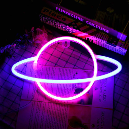 Planet Led Neon Luminaria de Parede