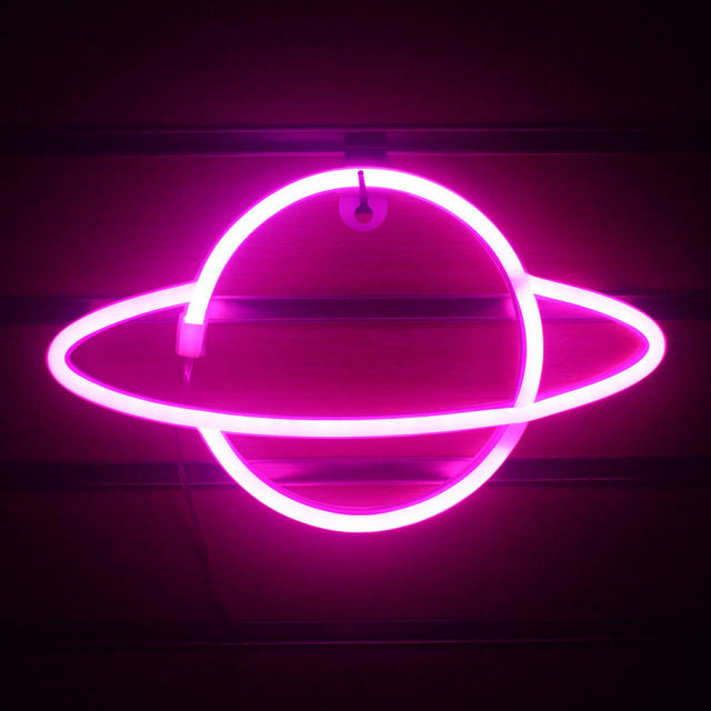 Planet Led Neon Luminaria de Parede