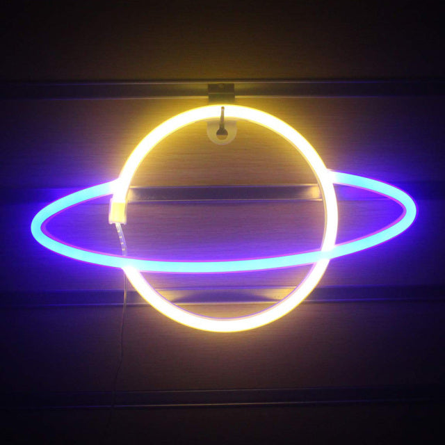 Planet Led Neon Luminaria de Parede