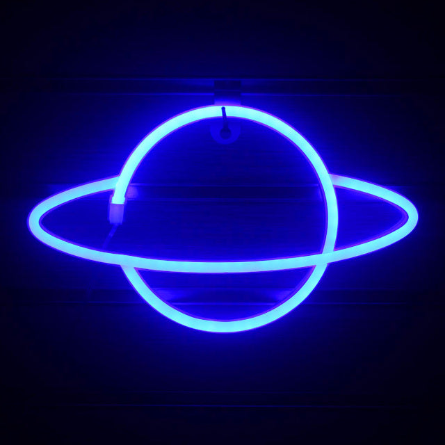 Planet Led Neon Luminaria de Parede