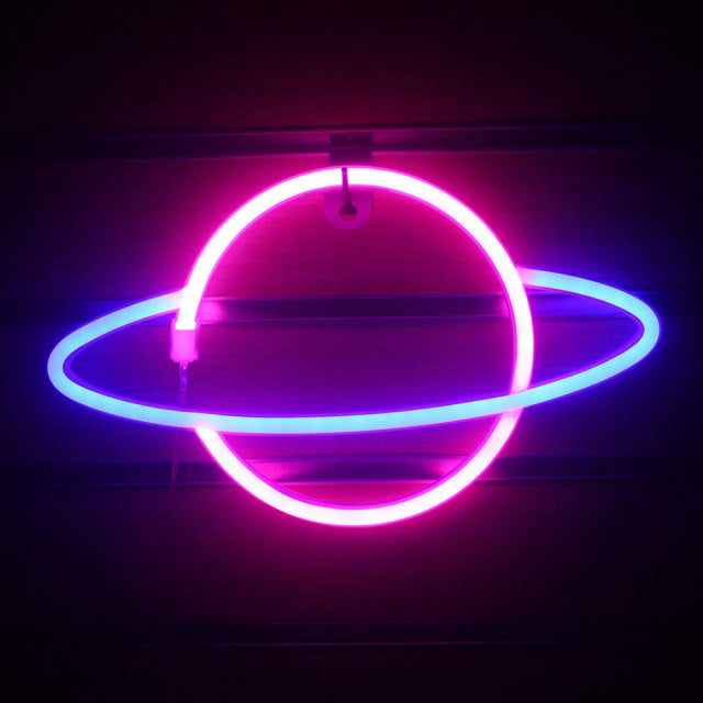 Planet Led Neon Luminaria de Parede