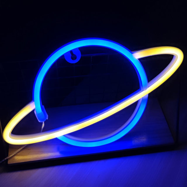 Planet Led Neon Luminaria de Parede