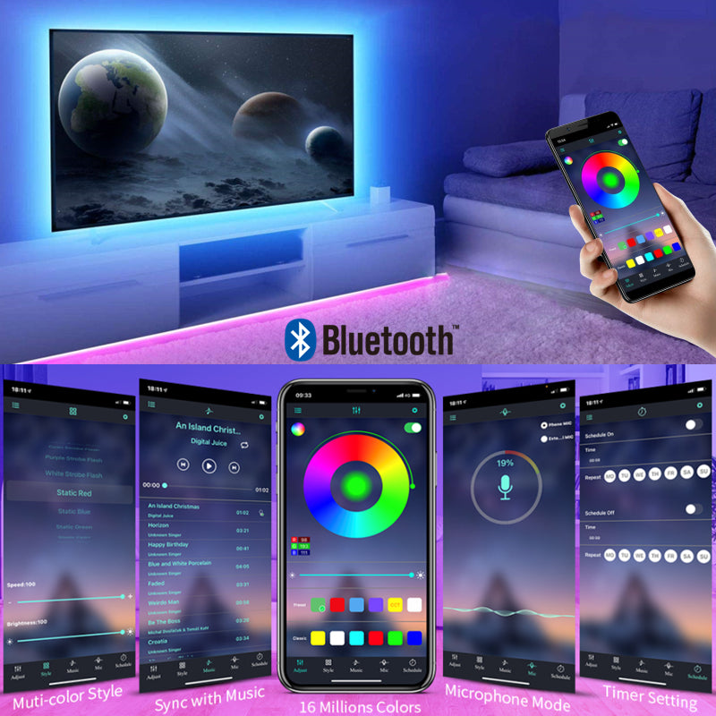 Fita Led ultra Rgb Modern Bluetooth